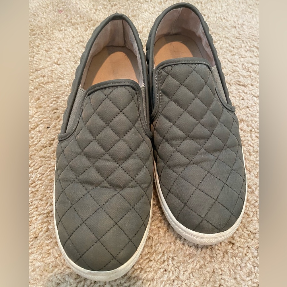 Green Slip-On Flats